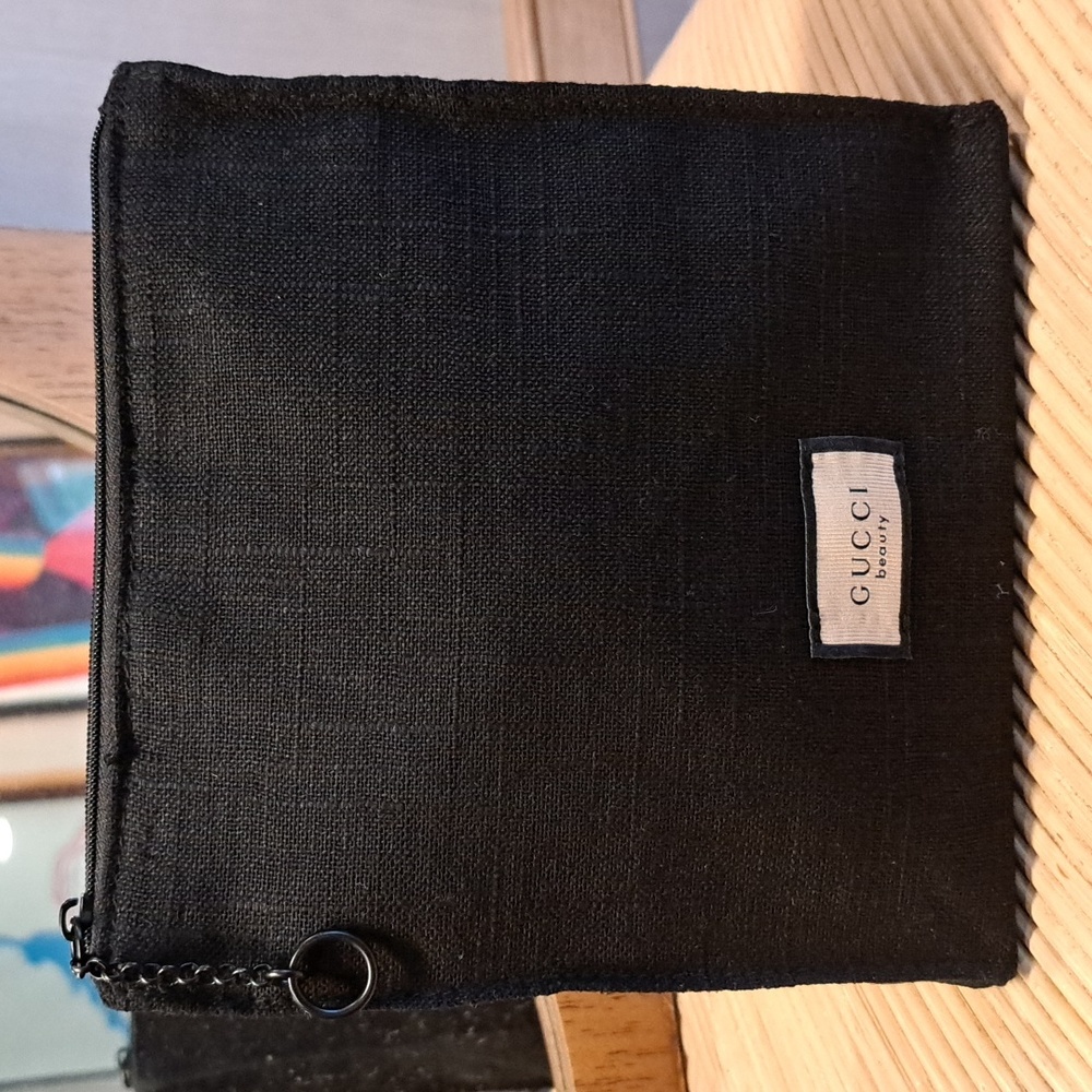 Gucci linen cosmetic case